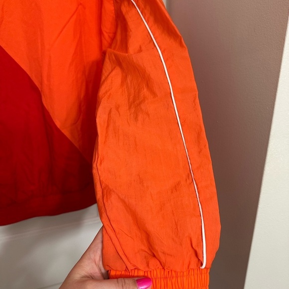 Adidas Women’s Japona TT Track Jacket XS Red Orange Adicolor Zip Windbreaker NWT - Picture 7 of 10
